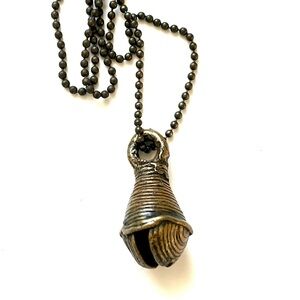 Antique Brass Pendant Necklace